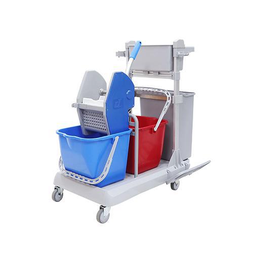 靈動(dòng)型排拖系統(tǒng)清潔車(chē) 配垃圾桶、2個(gè)15公升水桶 JD G30B